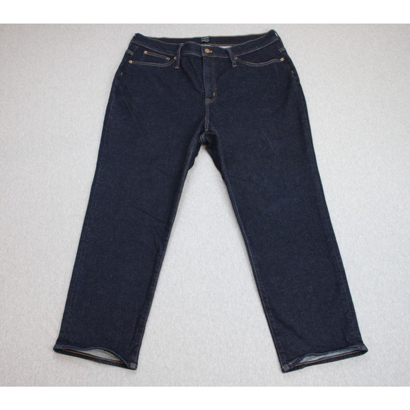 J.Crew Jeans Mens Size 34 Blue Denim Stretch Straight Leg - Picture 1 of 6